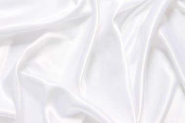 Yumuşak dalgalı beyaz bez arkaplan.