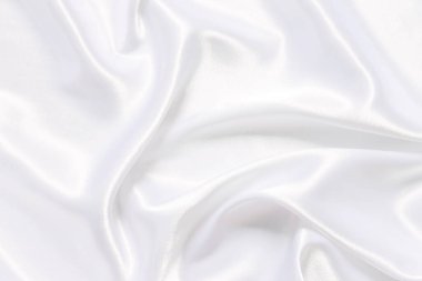 Yumuşak dalgalı beyaz bez arkaplan.