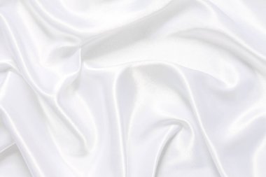Yumuşak dalgalı beyaz bez arkaplan.