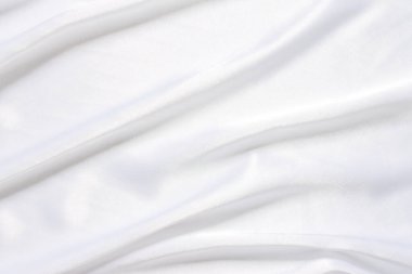 Yumuşak dalgalı beyaz bez arkaplan.