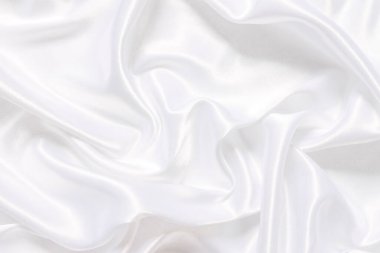 Yumuşak dalgalı beyaz bez arkaplan.