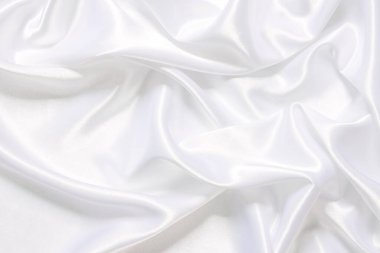 Yumuşak dalgalı beyaz bez arkaplan.