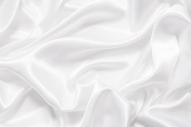 Yumuşak dalgalı beyaz bez arkaplan.
