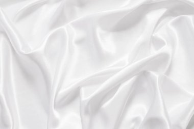 Yumuşak dalgalı beyaz bez arkaplan.