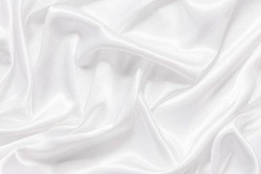 Yumuşak dalgalı beyaz bez arkaplan.