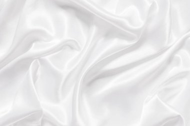 Yumuşak dalgalı beyaz bez arkaplan.