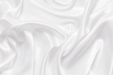 Yumuşak dalgalı beyaz bez arkaplan.