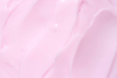 Krema, pembe ve beyaz arkaplan