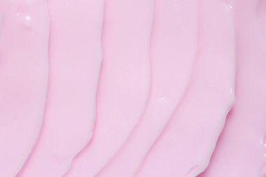 Krema, pembe ve beyaz arkaplan