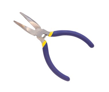 Mavi pense izole edilmiş beyaz arkaplan.