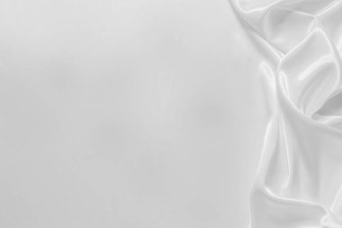 Yumuşak dalgalı beyaz bez arkaplan.