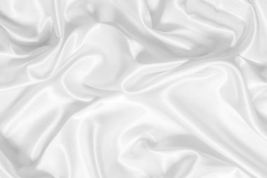 Yumuşak dalgalı beyaz bez arkaplan.