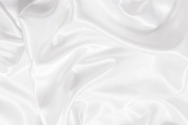 Yumuşak dalgalı beyaz bez arkaplan.