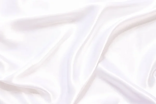 White Cloth Background Abstract Soft Waves — Stock Photo, Image