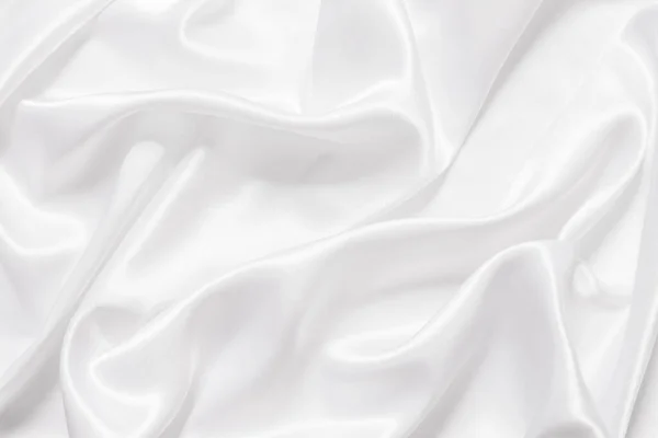 White Cloth Background Abstract Soft Waves — Stock Photo, Image