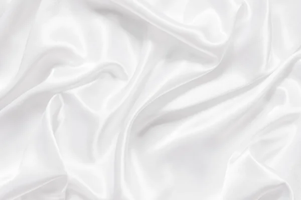 Білий Тканинний Фон Абстрактний Якими Хвилями — стокове фото