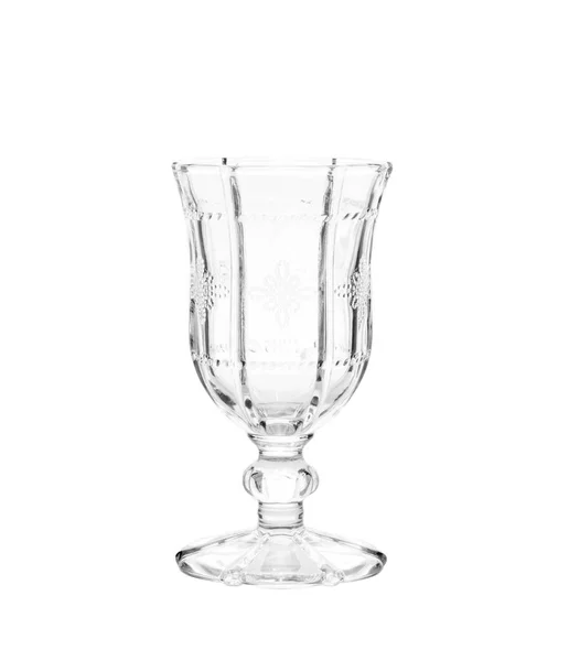 Empty Glass Isolated White — Stock Photo, Image