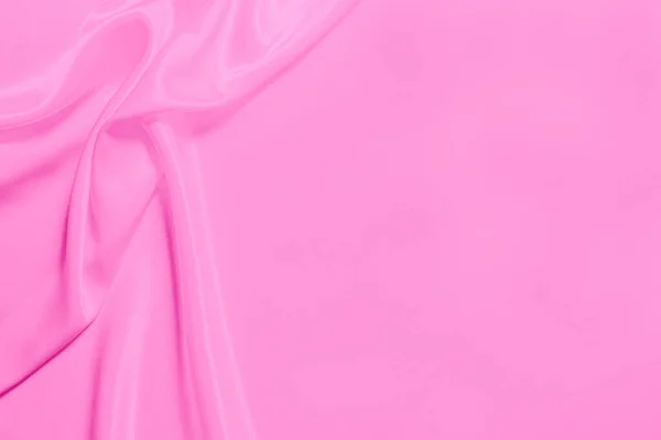 Smooth Elegant Pink Silk Satin Texture Can Use Background — Stock Photo, Image