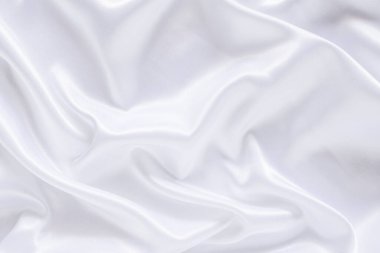 Yumuşak dalgalı beyaz bez arkaplan.