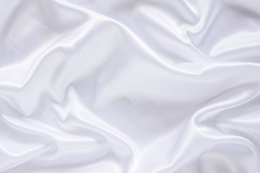 Yumuşak dalgalı beyaz bez arkaplan.