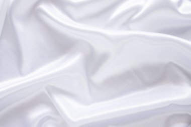 Yumuşak dalgalı beyaz bez arkaplan.
