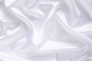 Yumuşak dalgalı beyaz bez arkaplan.