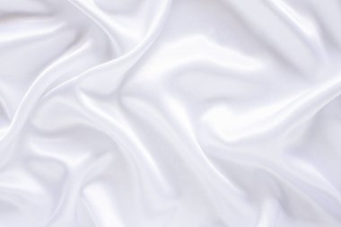 Yumuşak dalgalı beyaz bez arkaplan.