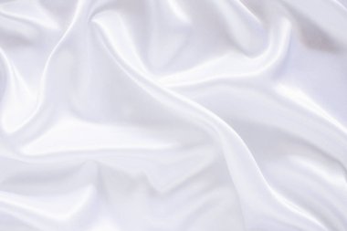 Yumuşak dalgalı beyaz bez arkaplan.