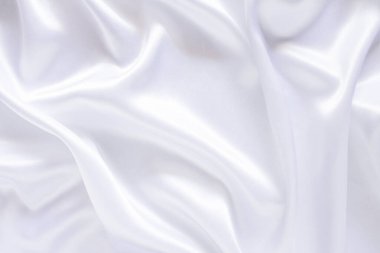 Yumuşak dalgalı beyaz bez arkaplan.