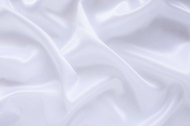 Yumuşak dalgalı beyaz bez arkaplan.
