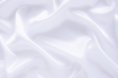 Yumuşak dalgalı beyaz bez arkaplan.