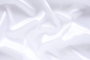 Yumuşak dalgalı beyaz bez arkaplan.
