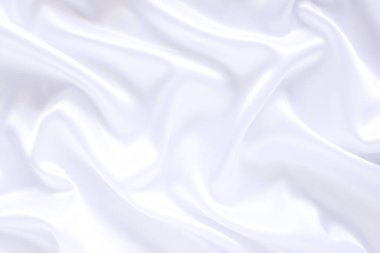 Yumuşak dalgalı beyaz bez arkaplan.