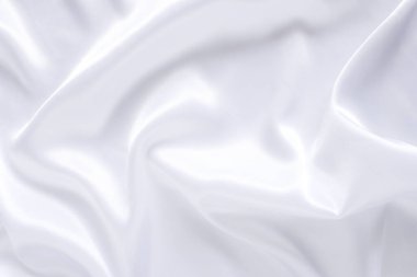 Yumuşak dalgalı beyaz bez arkaplan.