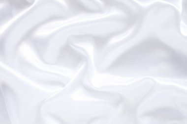 Yumuşak dalgalı beyaz bez arkaplan.