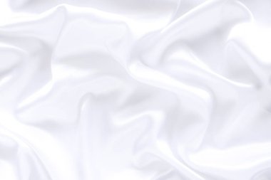 Yumuşak dalgalı beyaz bez arkaplan.