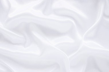 Yumuşak dalgalı beyaz bez arkaplan.
