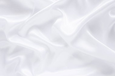 Yumuşak dalgalı beyaz bez arkaplan.