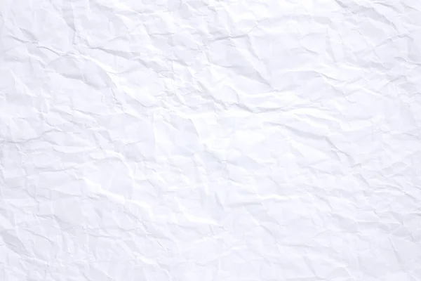 Textura Papel Blanco Arrugado — Foto de Stock