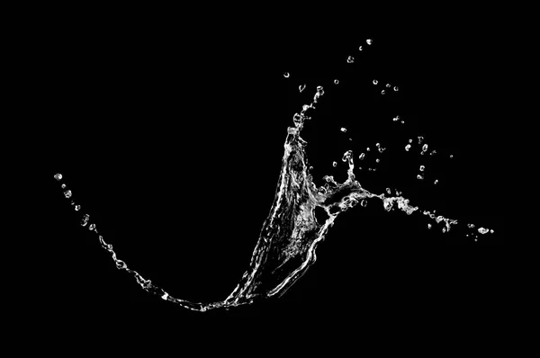 Siyah arkaplanda su sıçraması