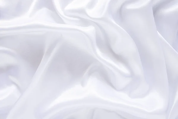 White Cloth Background Abstract Soft Waves — Stock Photo, Image