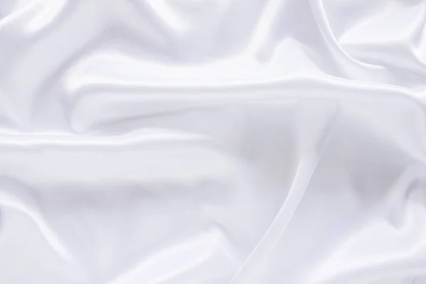 White Cloth Background Abstract Soft Waves — Stock Photo, Image