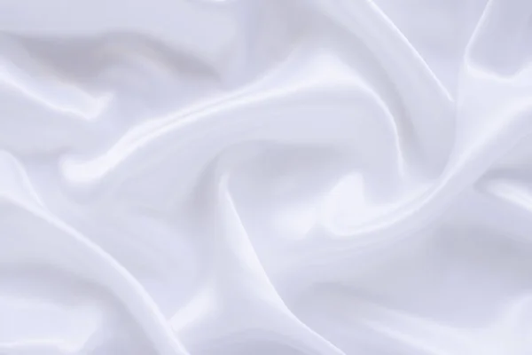 White Cloth Background Abstract Soft Waves — Stock Photo, Image