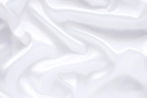 Білий Тканинний Фон Абстрактний Якими Хвилями — стокове фото