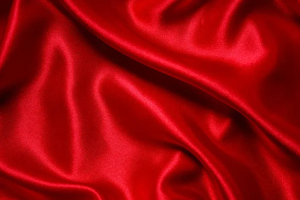 Rode Doek Golven Achtergrond Textuur — Stockfoto