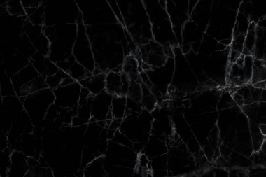 Arkaplan için siyah mermer doğal desen, soyut siyah ve beyaz