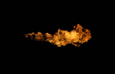 alevler siyah arkaplanda