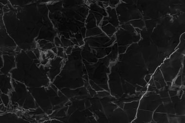 Arkaplan için siyah mermer doğal desen, soyut siyah ve beyaz