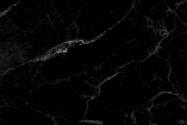Arkaplan için siyah mermer doğal desen, soyut siyah ve beyaz