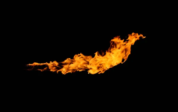 Fire Flames Black Background — Stock Photo, Image